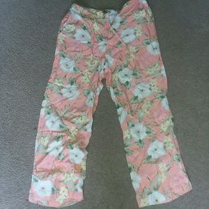 Vintage Floral Print Pants